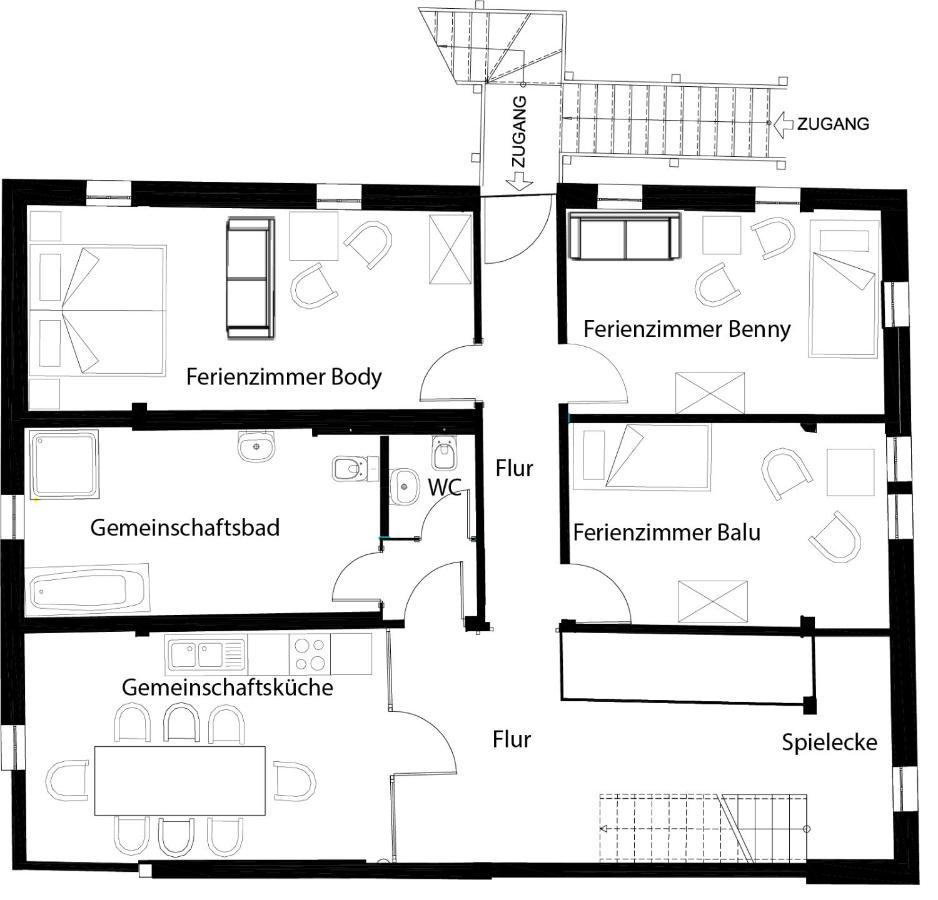 Pferdehof Am Burgsberg, Ferienzimmer, Monteurzimmer Seifhennersdorf Esterno foto